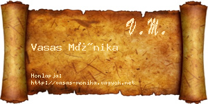 Vasas Mónika névjegykártya