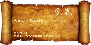 Vasas Mónika névjegykártya