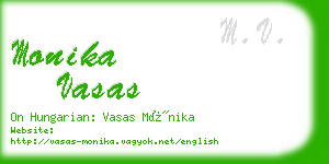 monika vasas business card